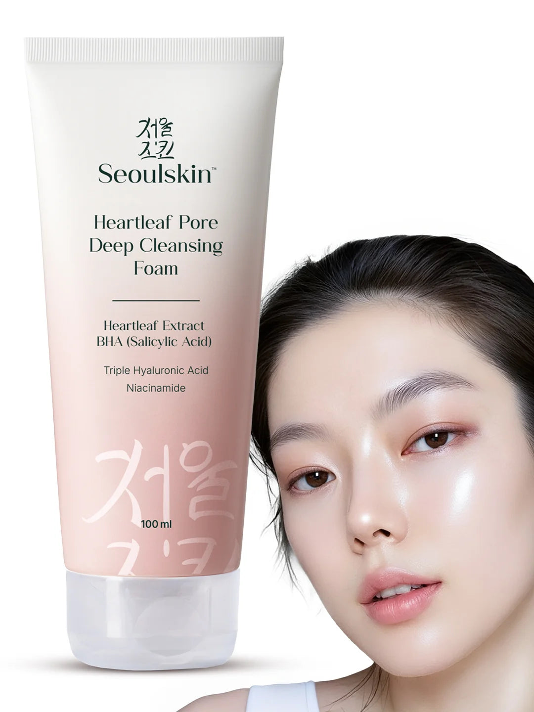 SEOULSKIN Heartleaf Pore Deep Cleansing Foam(heartleaf + BHA)