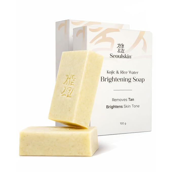 SEOULSKIN KOJIC RICE WATER BRIGHTENING SOAP (PACK OF 3)