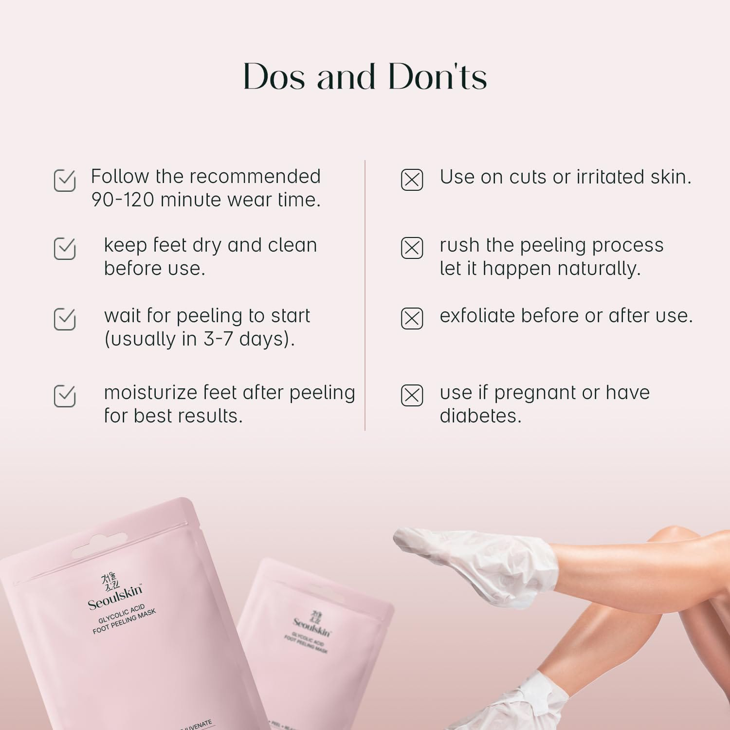 SeoulSkin Glycolic Acid Foot Peeling Mask (1 Pair)